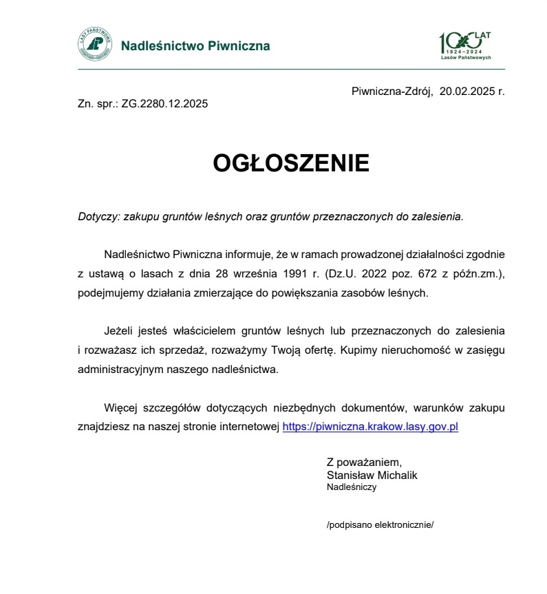 Ogłoszenie